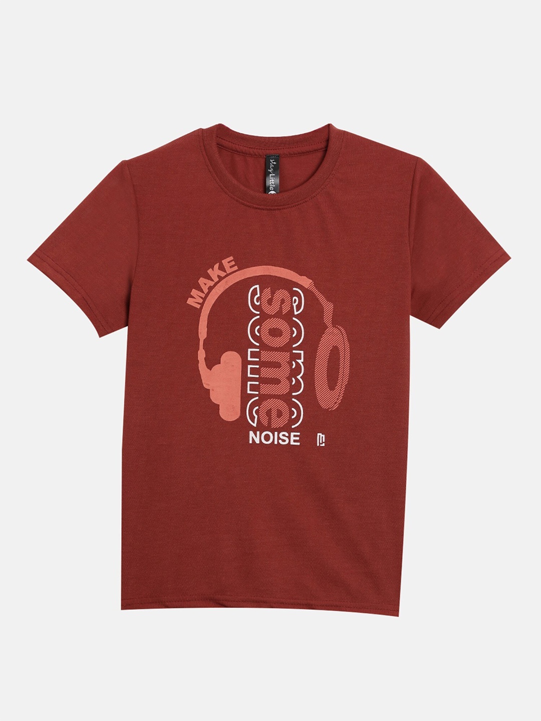 

Maniac Boys Typography Printed Slim Fit T-shirt, Maroon