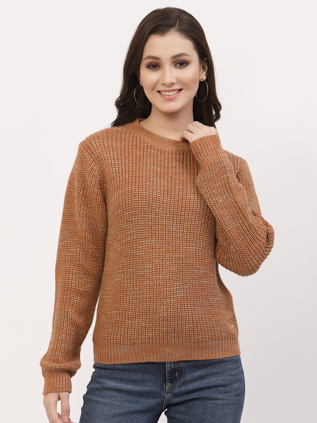 

Juelle Women Brown Cable Knit Pullover