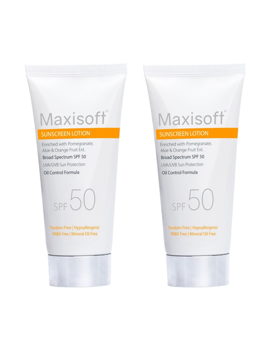 

Maxisoft Set Of 2 Sunscreen Lotion SPF 50 - 50 ml, Na