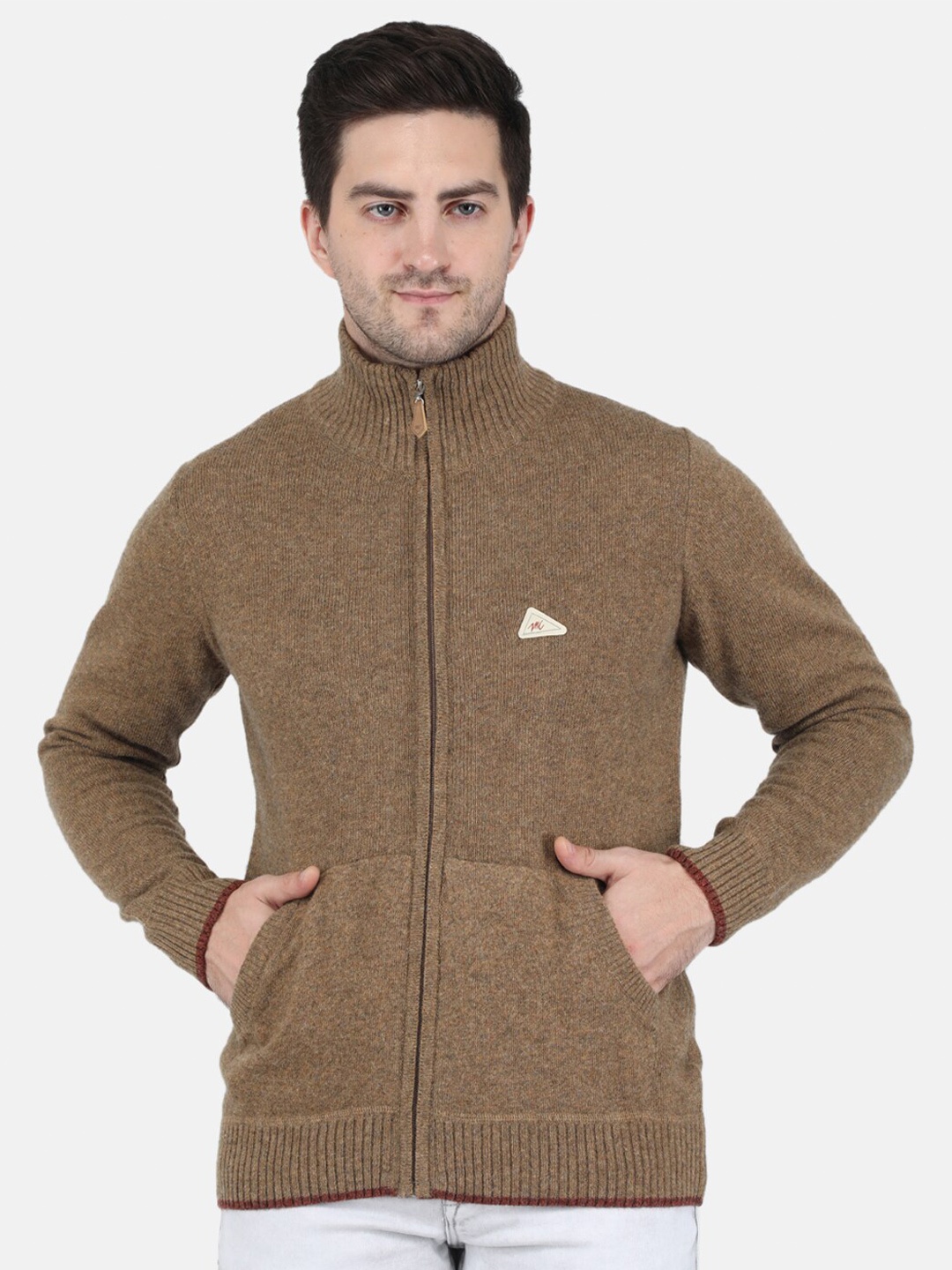 

Monte Carlo Men Brown Ribbed Cardigan