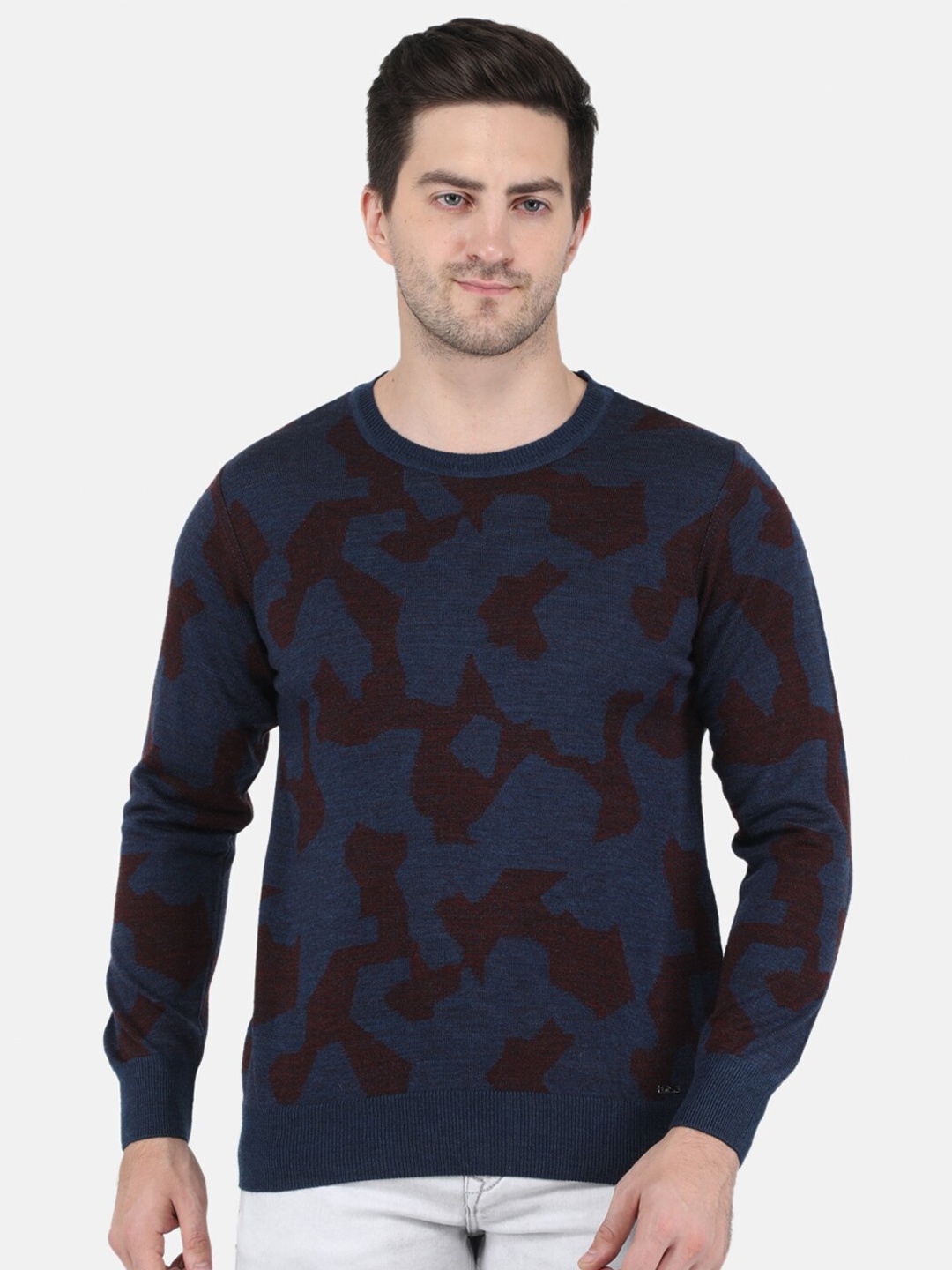 

Monte Carlo Men Blue & Brown Pullover