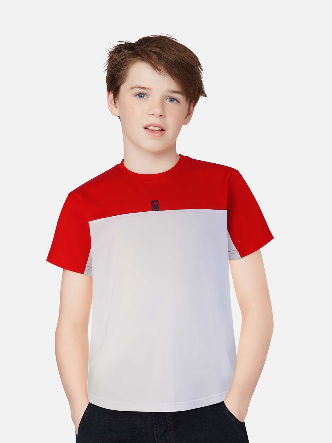 

Gini and Jony Boys Colourblocked T-shirt, Grey