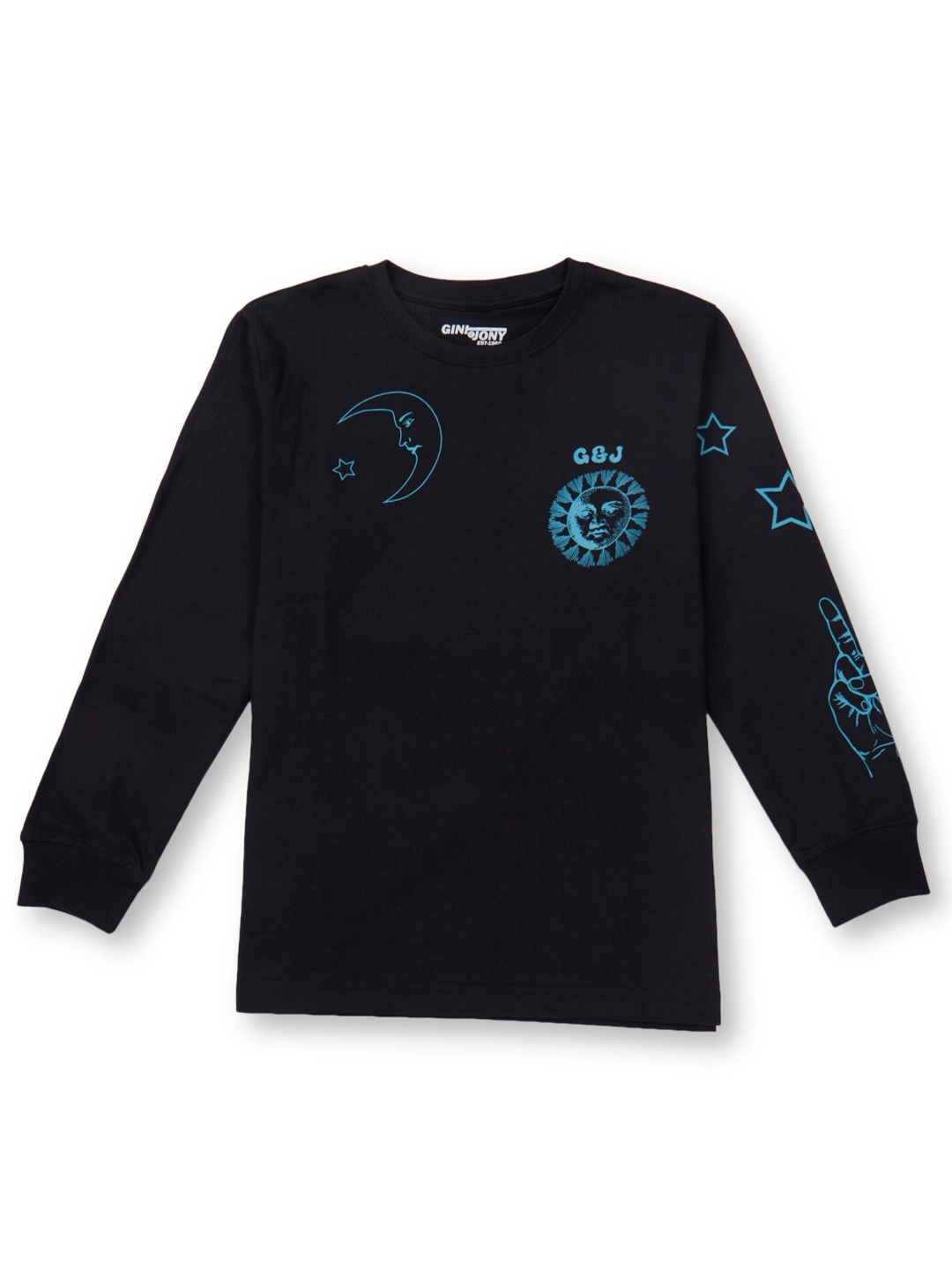 

Gini and Jony Boys Printed T-shirt, Black