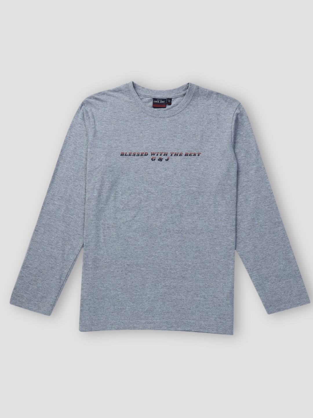 

Gini and Jony Boys Grey Henley Neck T-shirt