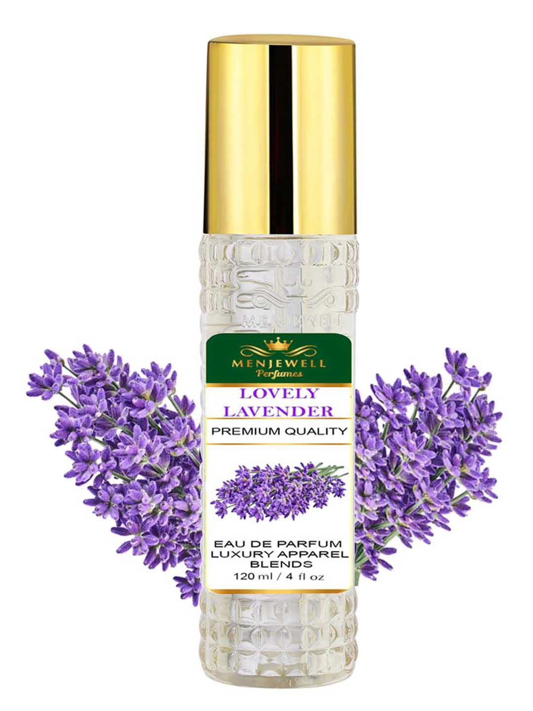 

Menjewell Women Lovely Lavender Apparel/Fabric Eau de Parfum - 120ml, Transparent