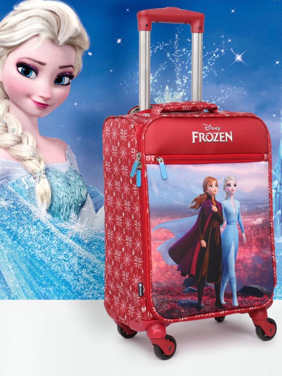 

Disney Kids Printed Soft Sided Cabin Trolley Suitcase, Red