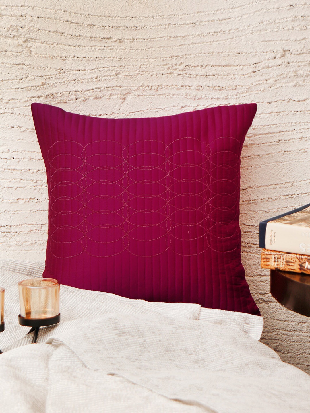 

ZEBA Purple Square Cushion Covers