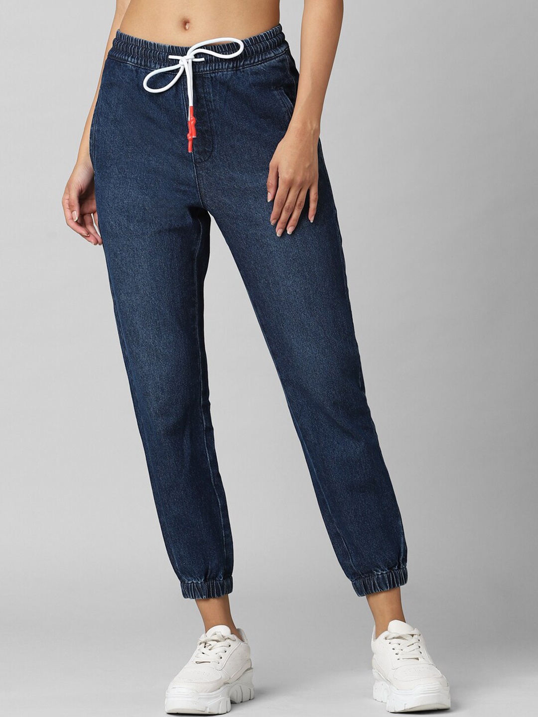 

ONLY Women Jogger High-Rise Jeans, Navy blue