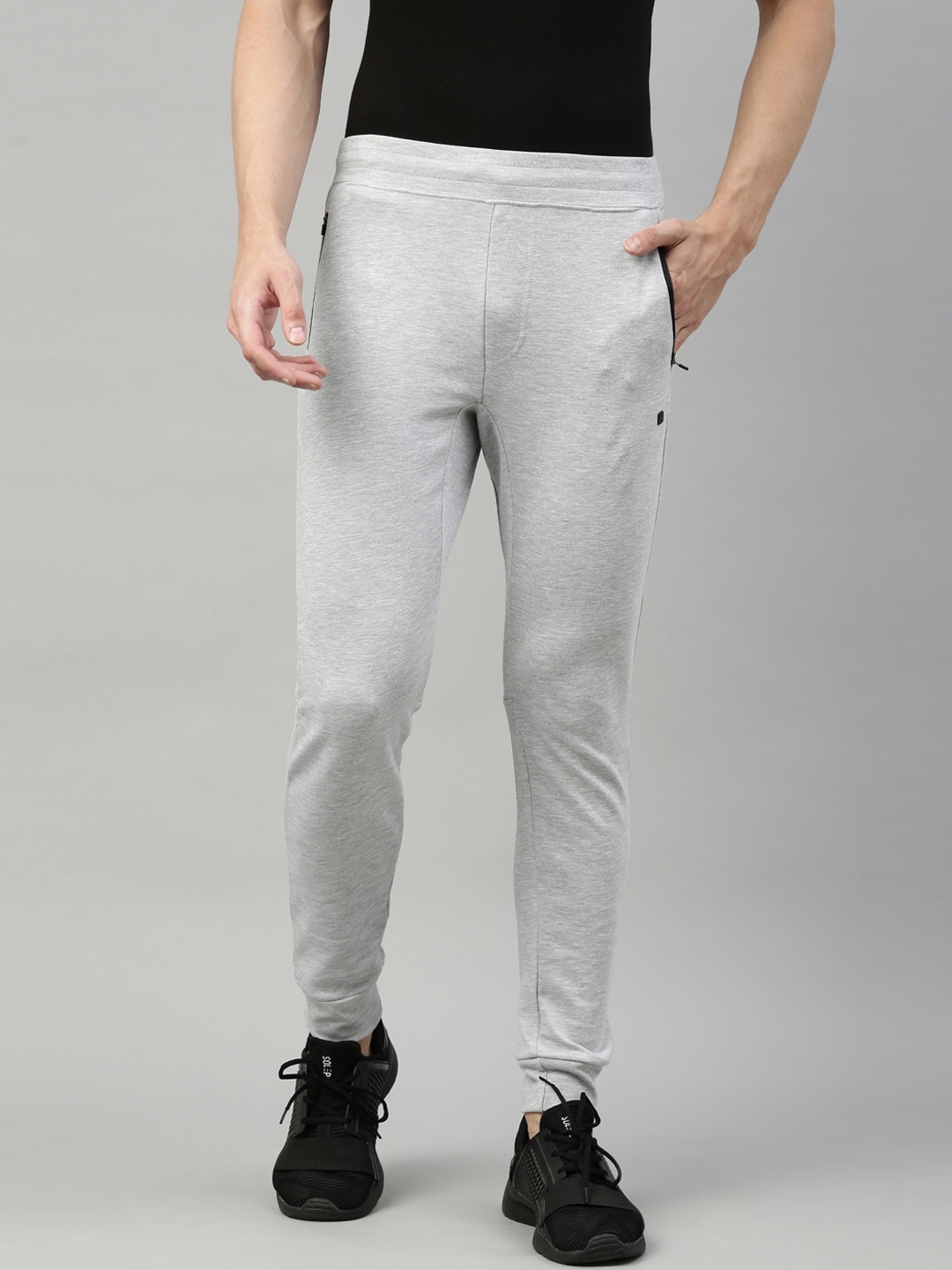 

Proline Active Men Solid Cotton Joggers, Grey