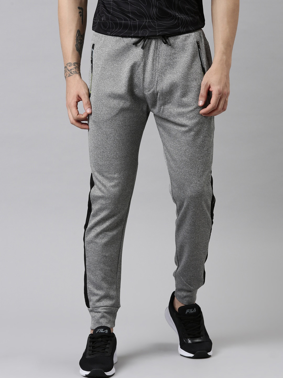 

Proline Active Men Solid Antimicrobial Cotton Track Pants, Grey