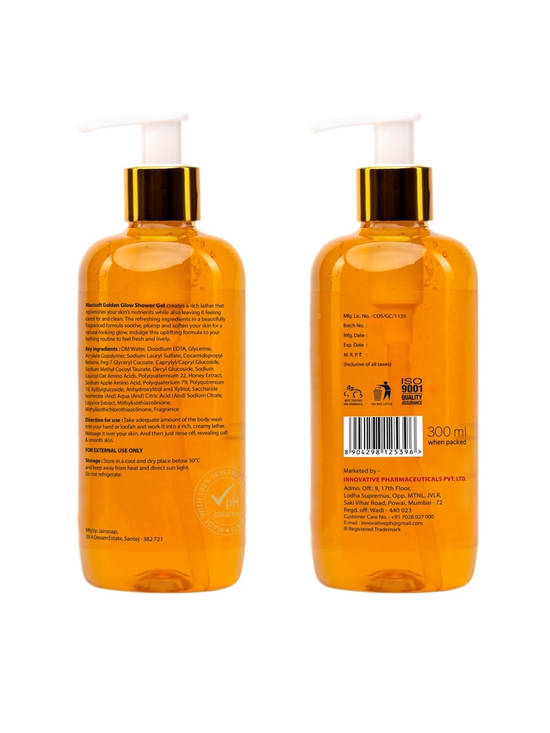 

Maxisoft Golden Glow Refreshing & Hydrating Shower Gel 300 ml, Na