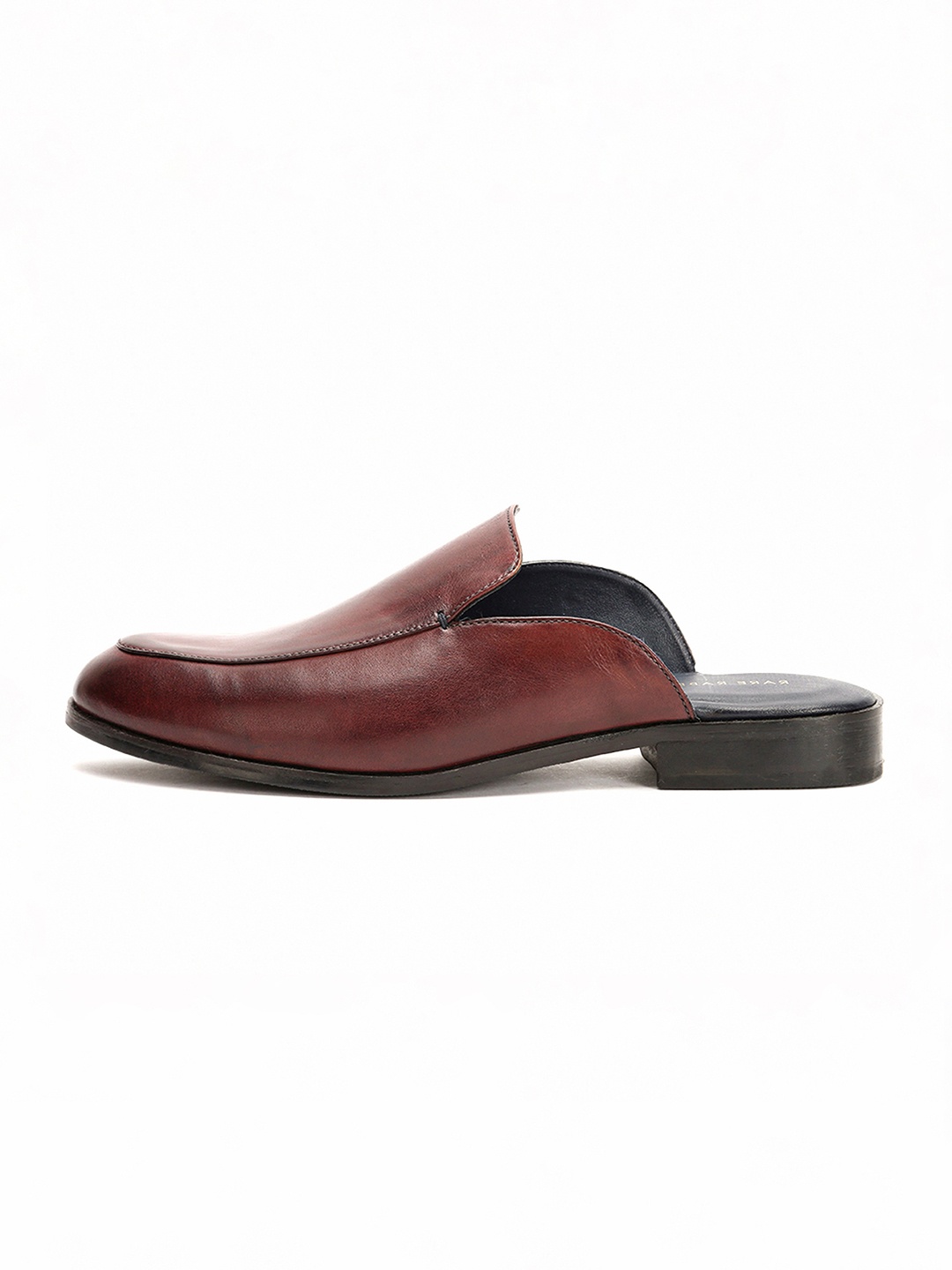 

RARE RABBIT Men Burgundy Leather Mules