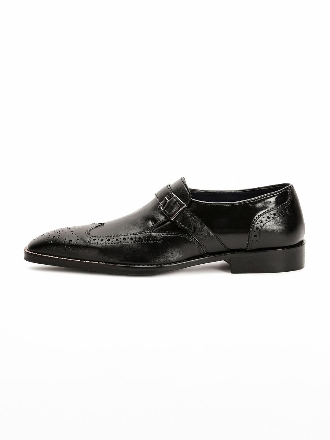 

RARE RABBIT Men Perforations Leather Brogues, Black