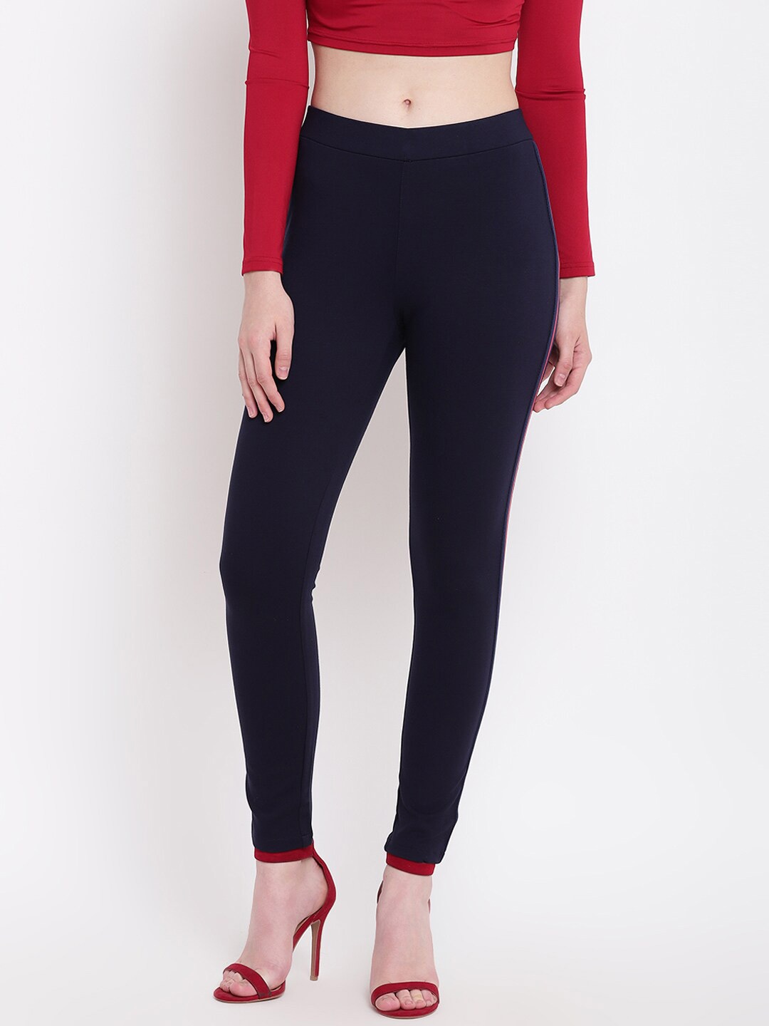 

Be Indi Women Slim Fit Jeggings, Navy blue