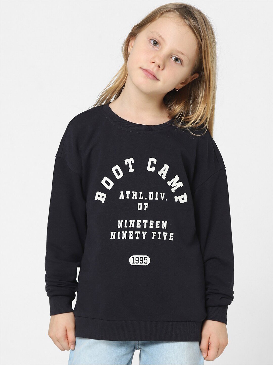 

KIDS ONLY Girls Printed Sweatshirt KOGZIGGY L/S COLLEGE O, Black