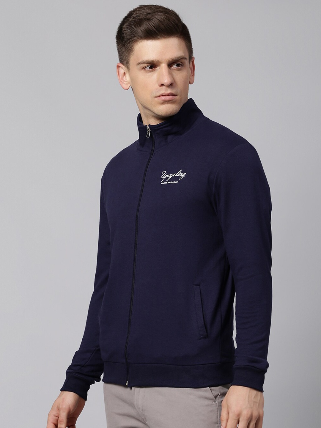 

Dennis Lingo Men Navy Blue Sweatshirt