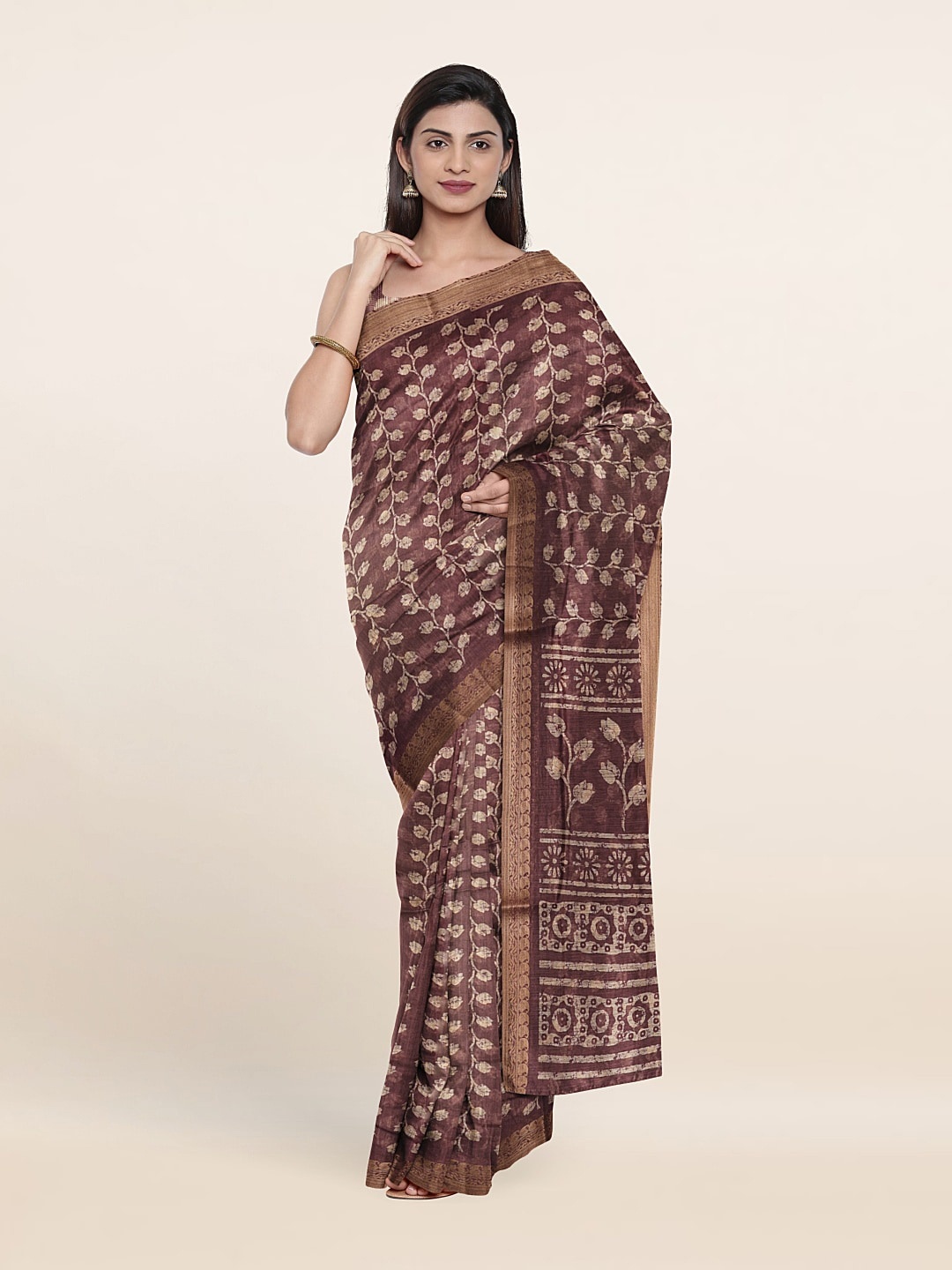 

Pothys Floral Saree, Purple