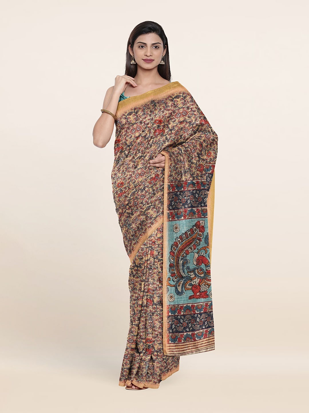 

Pothys Floral Zari Saree, Yellow