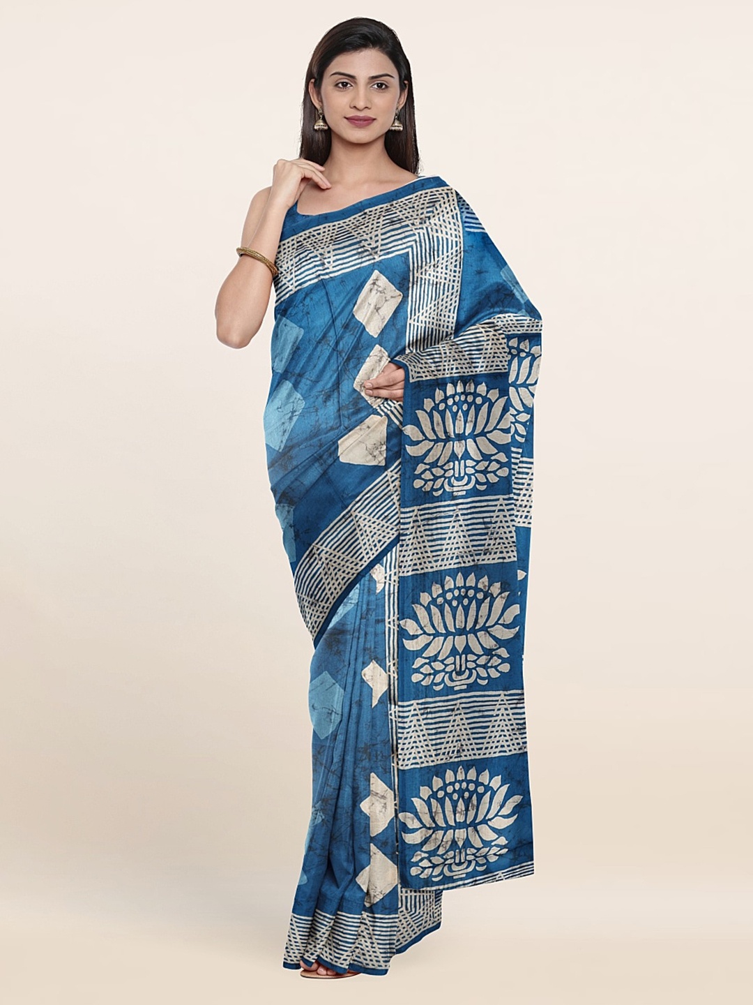 

Pothys Ethnic Motifs Saree, Blue