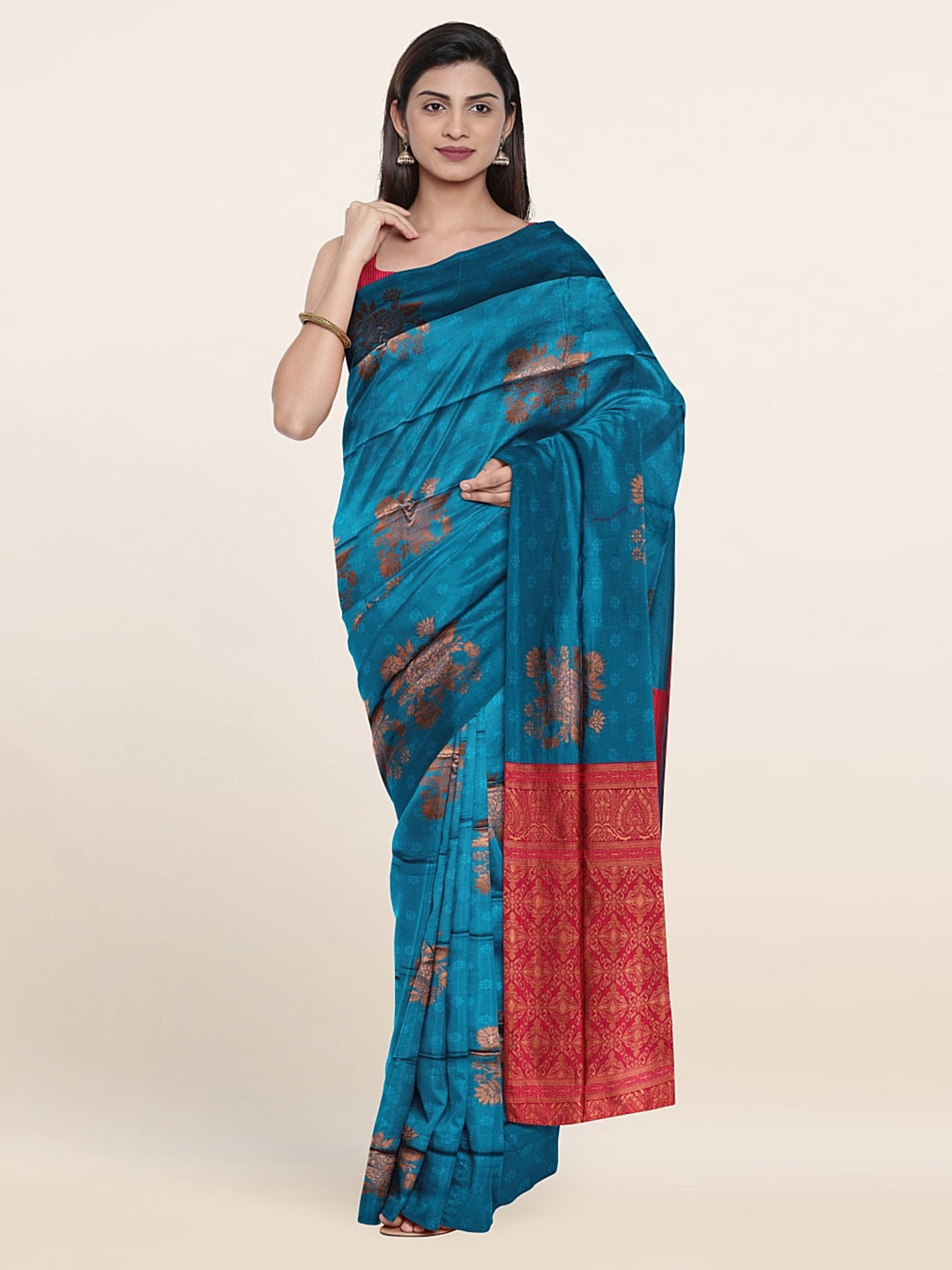 

Pothys Ethnic Motifs Saree, Blue