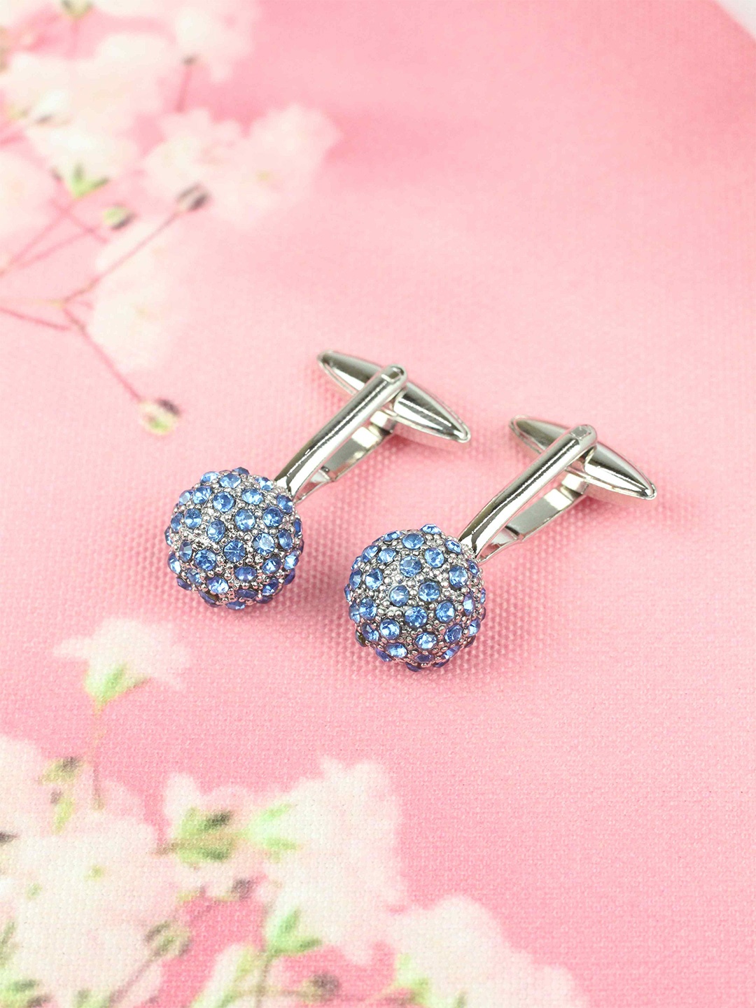 

Tossido Brass Cufflink, Blue