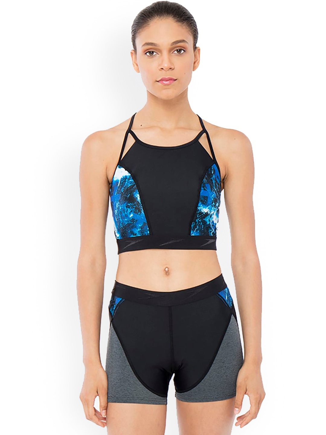 

Speedo Women Printed Swim Top, Black