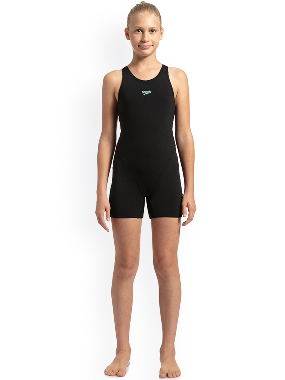 

Speedo Girls Solid Swim Top, Black