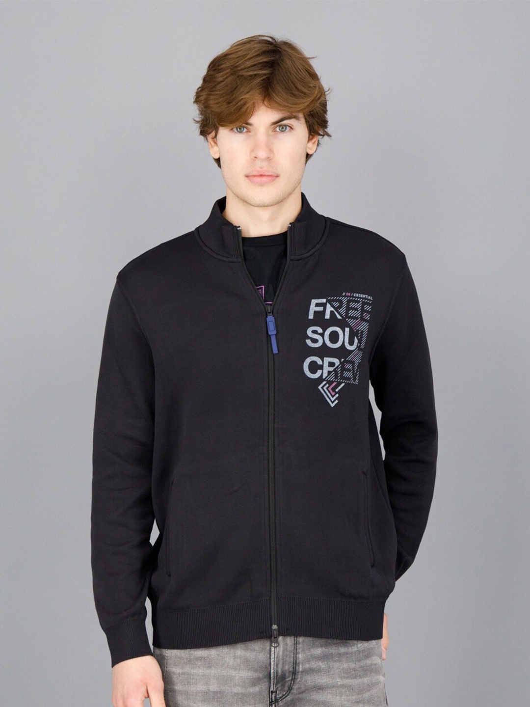 

FREESOUL Men Long Sleeves Sweatshirt, Black