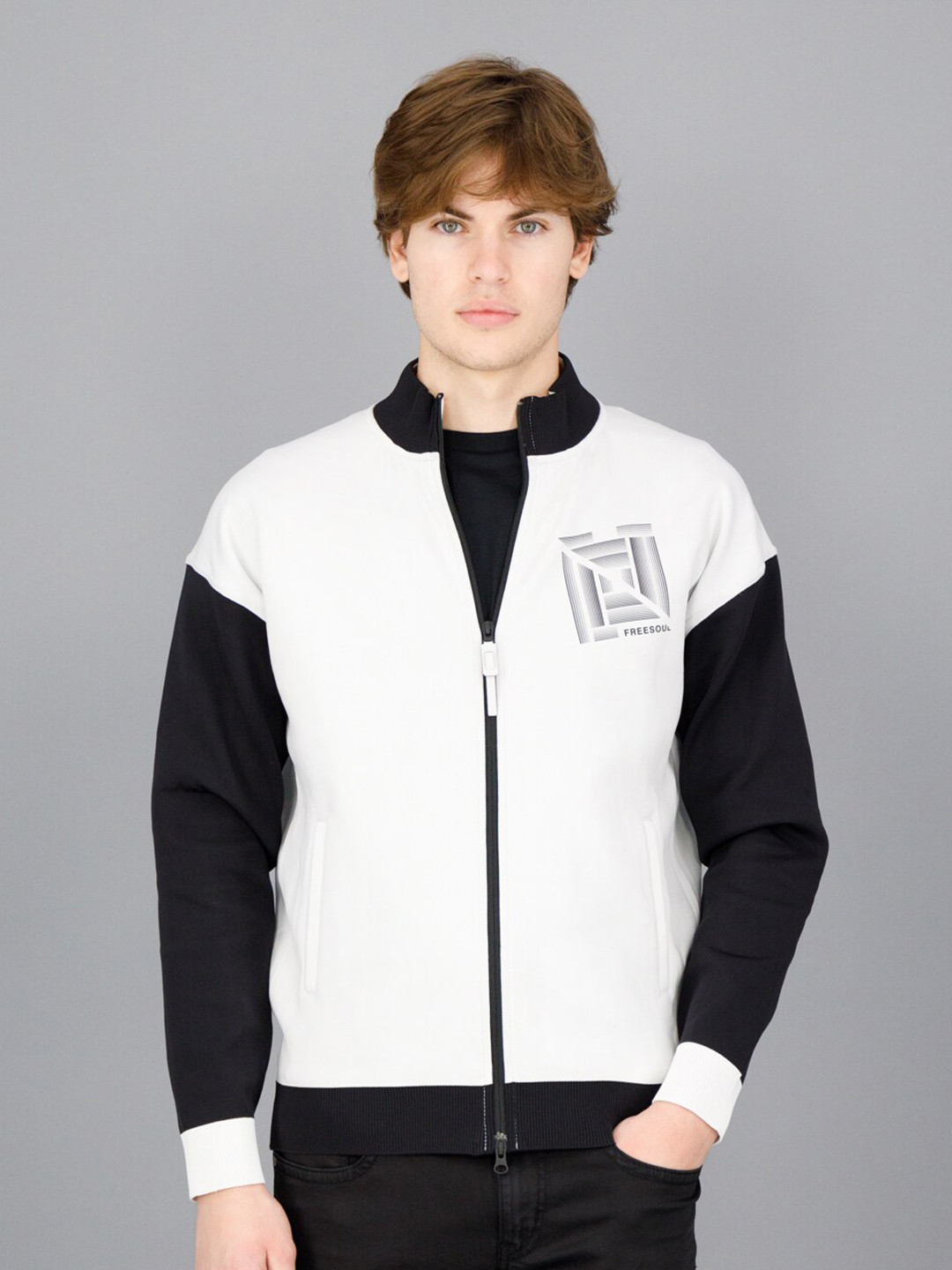 

FREESOUL Men Printed Sweatshirt, White