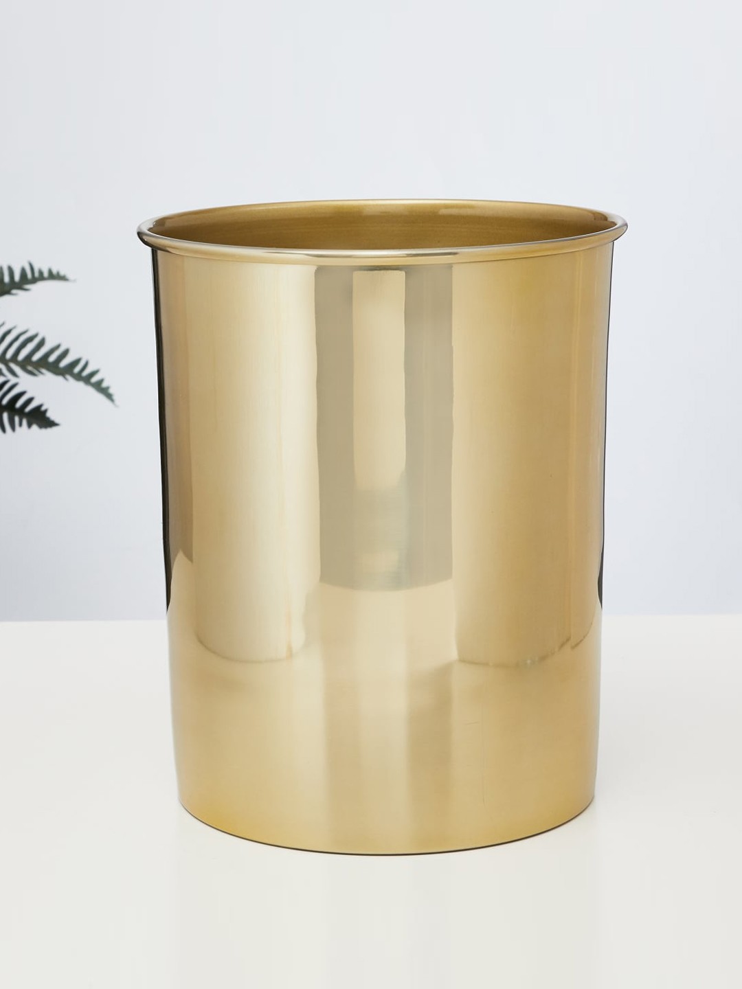 

Home Centre Solid Stainless Steel Bin, Gold