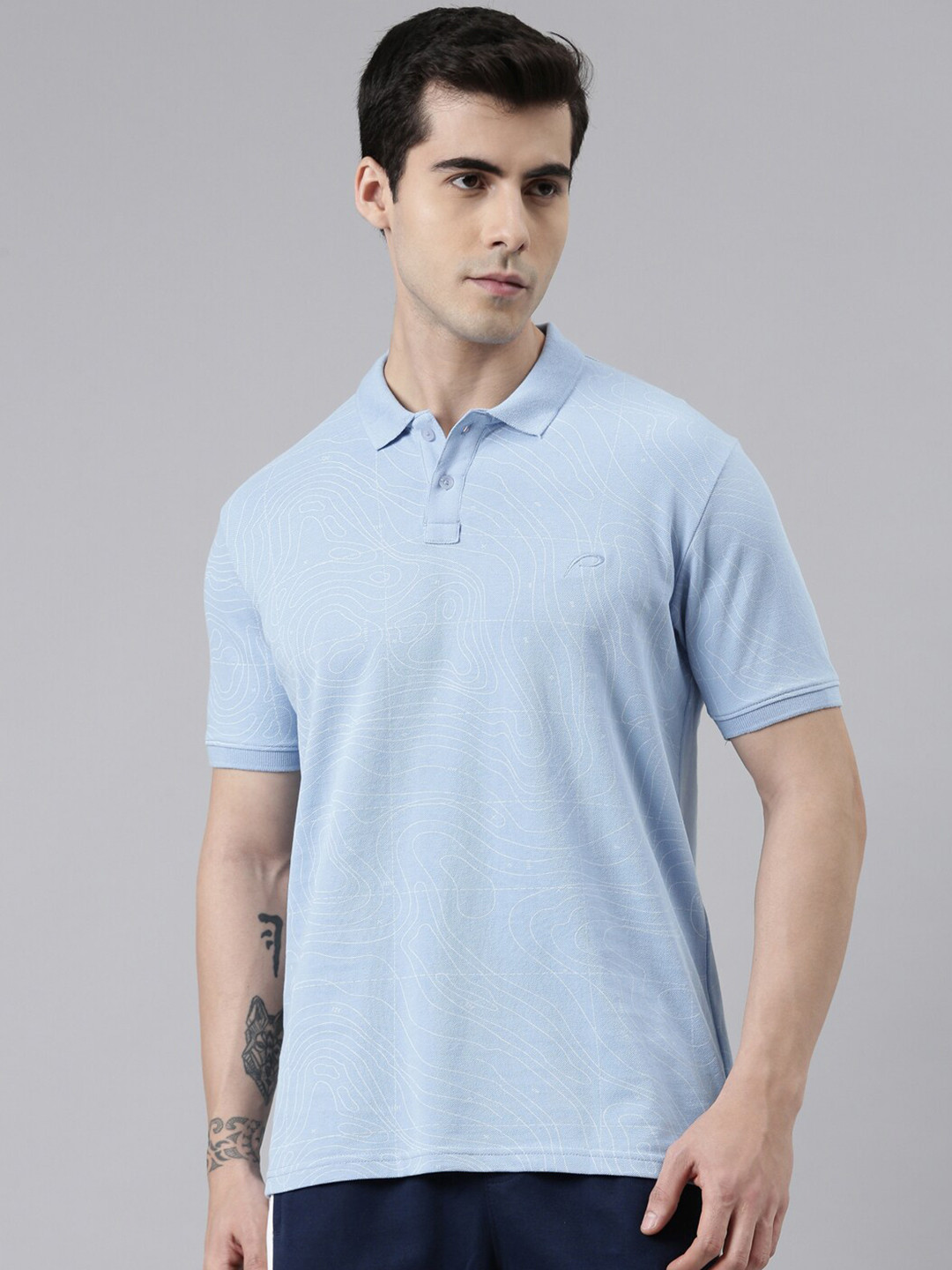 

Proline Active Men Polo Collar T-shirt, Blue