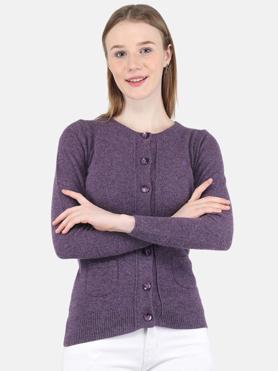 

Monte Carlo Women Purple Cardigan