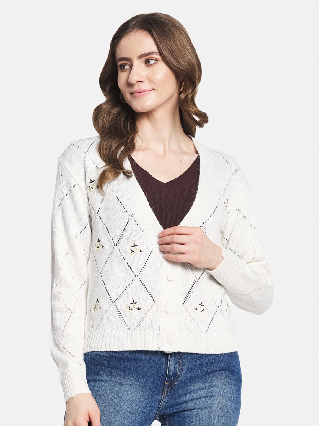

Monte Carlo Women White Cardigan