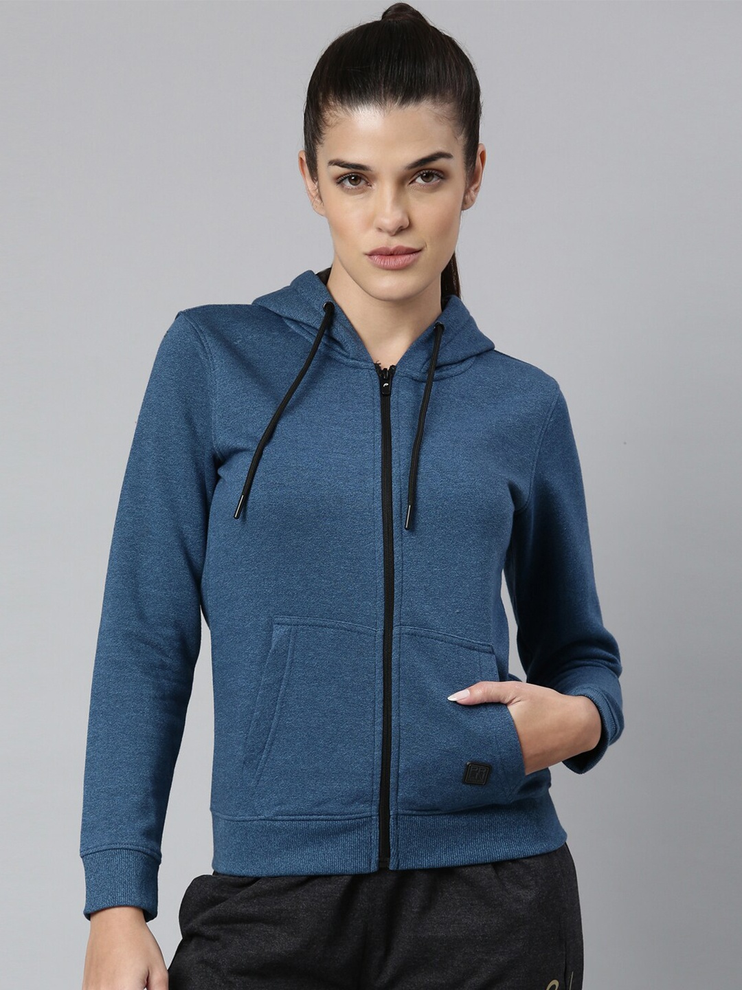 

Proline Active Women Solid Hooded Sweatshirt, Blue