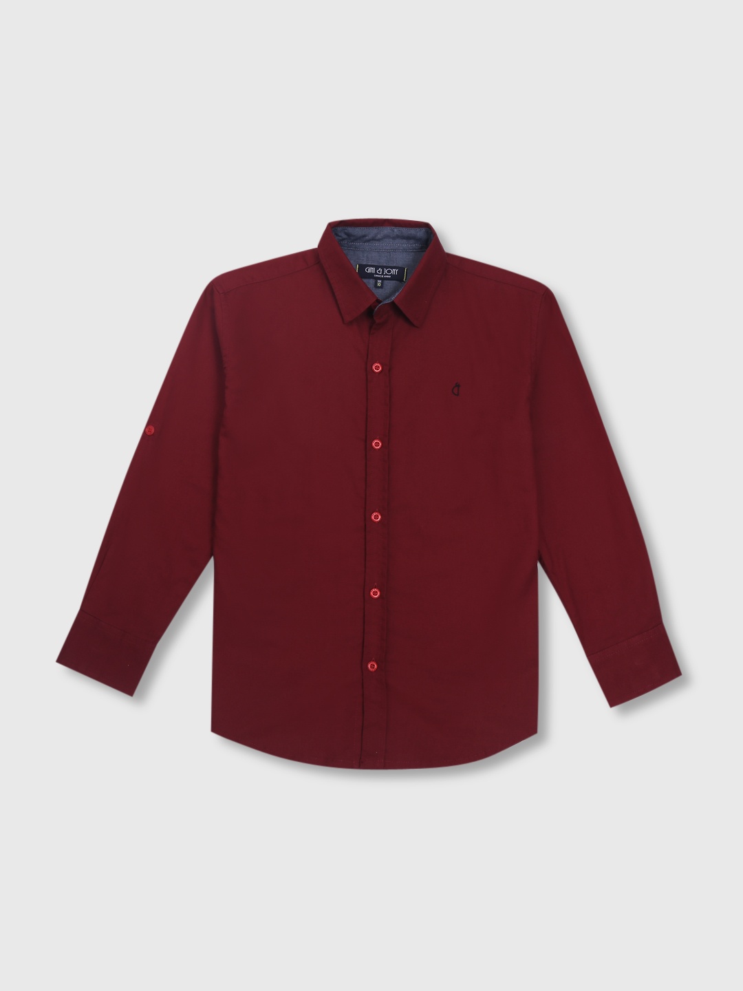 

Gini and Jony Boys Maroon Casual Shirt