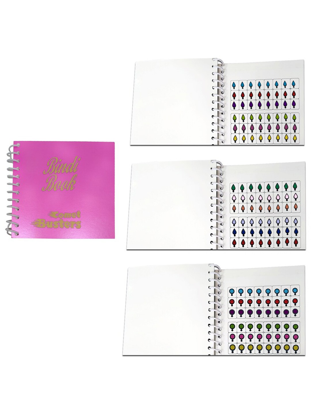 

Comet Busters Multicolored The Mini Bindi Book 6 - Basic Bindis 384, Multi