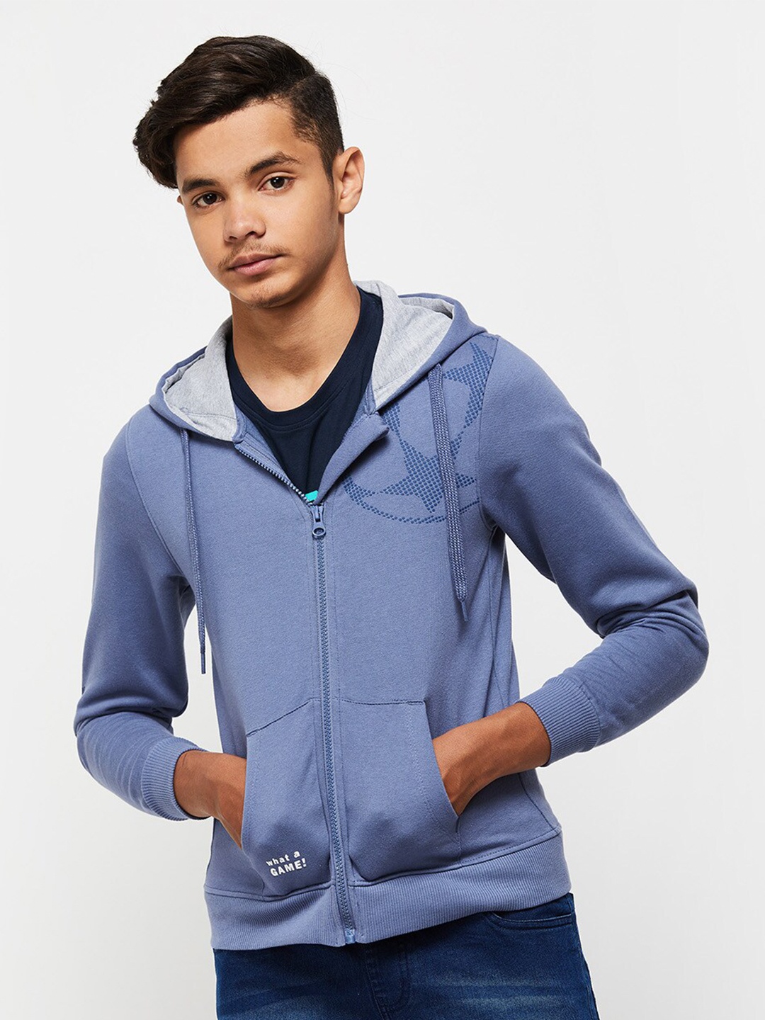 

max Boys Hooded Sweatshirt, Blue