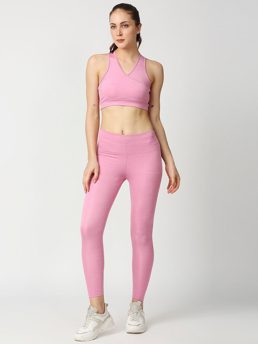 

Blamblack Women Solid Co-Ords, Pink