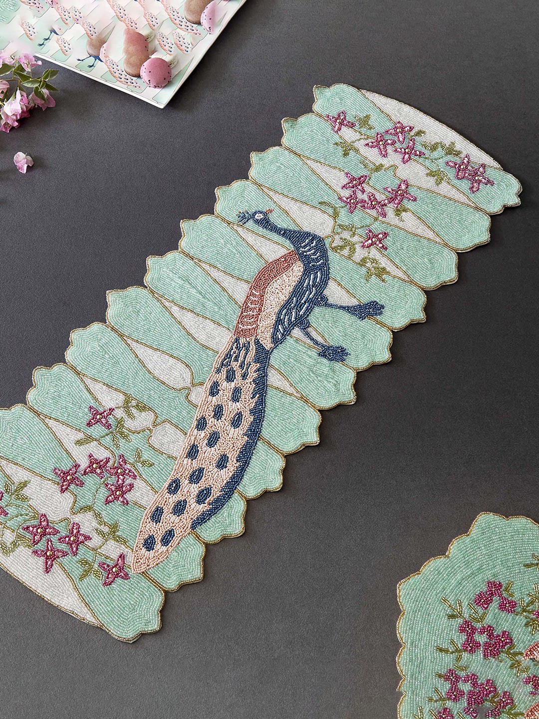 

Home Centre Embellished Table Runners, Blue