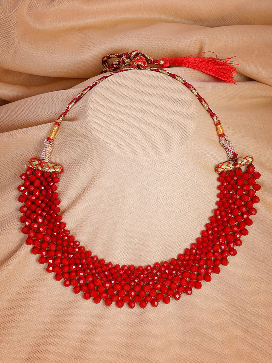 

GRIIHAM Copper Choker Necklace, Red