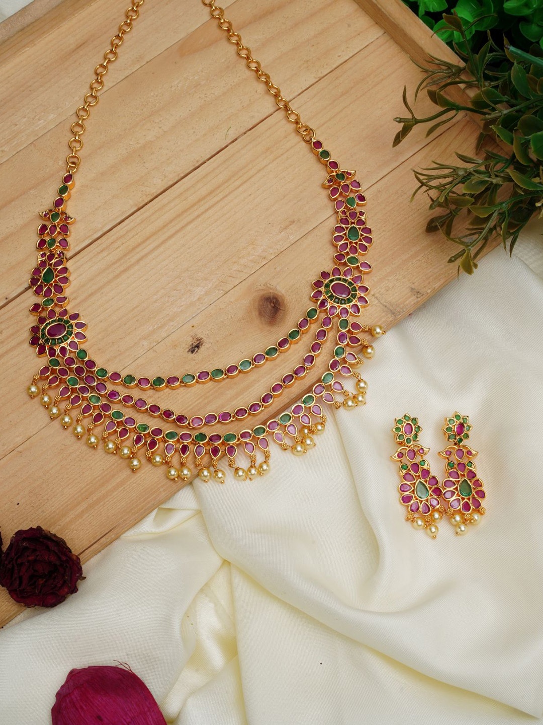 

GRIIHAM Gold-Plated Cubic Zirconia Jewellery Set
