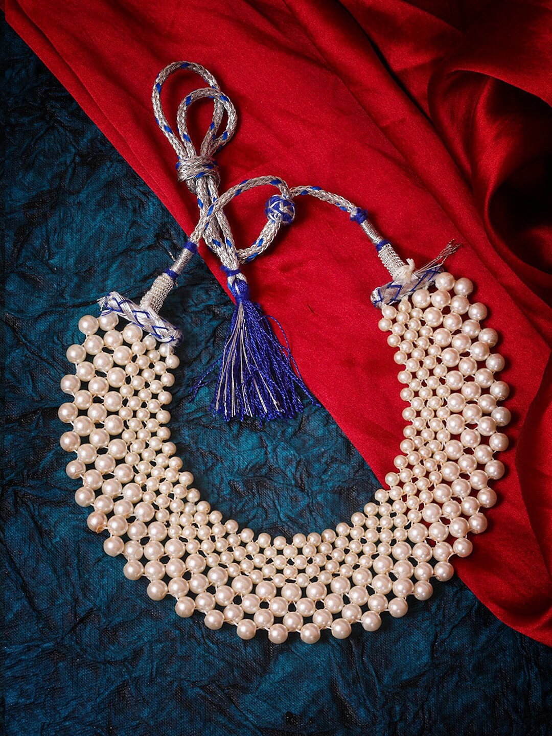 

GRIIHAM White Copper Layered Choker Necklace