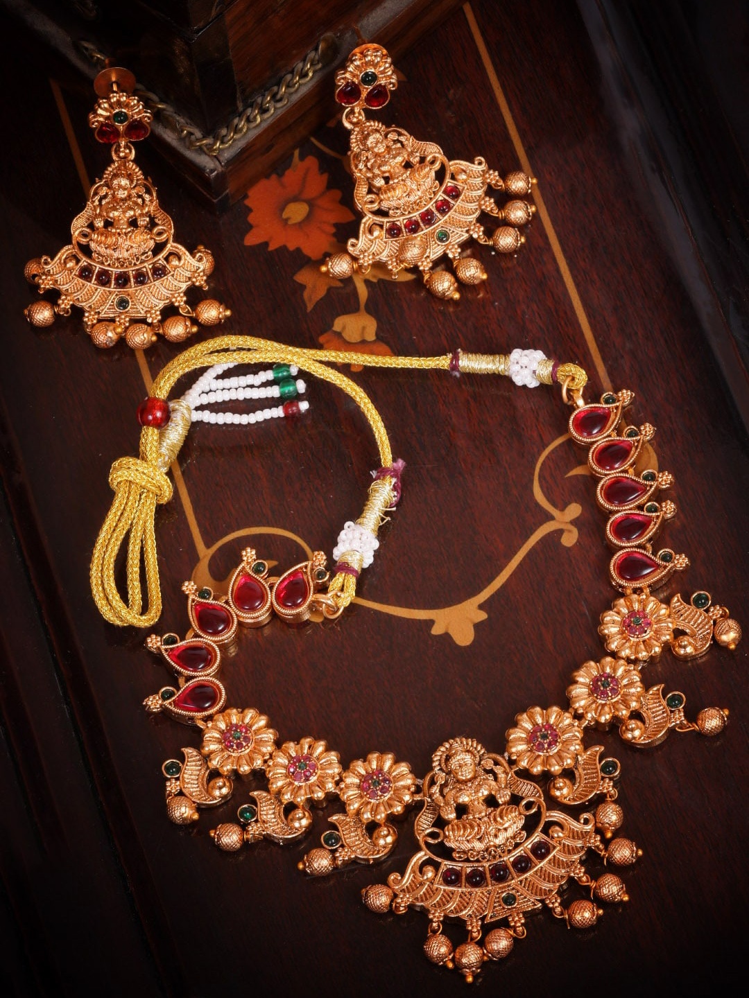 

GRIIHAM Gold-Plated CZ Studded Jewellery Set