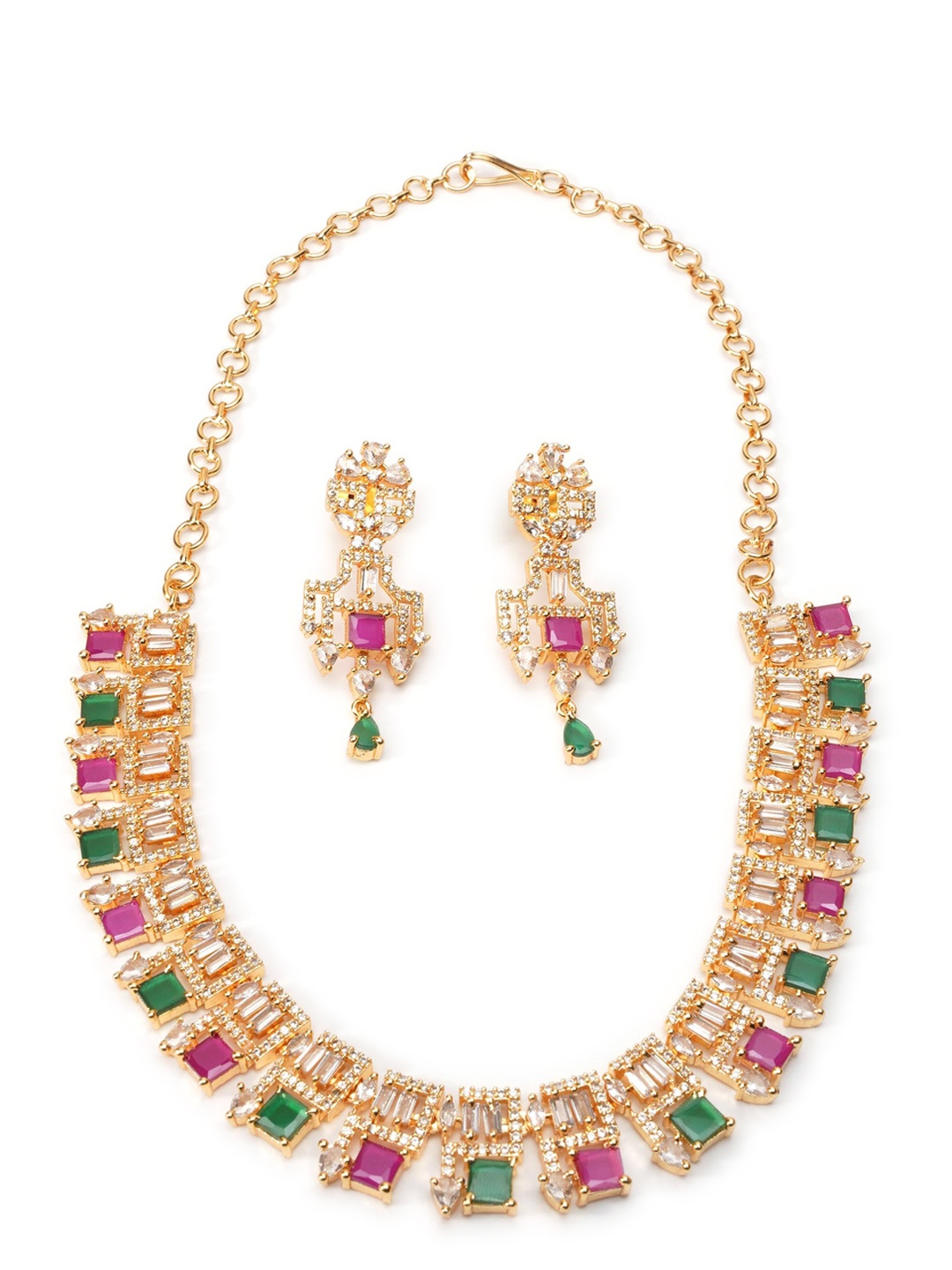 

GRIIHAM Gold-Plated Cubic Zirconia Jewellery Set