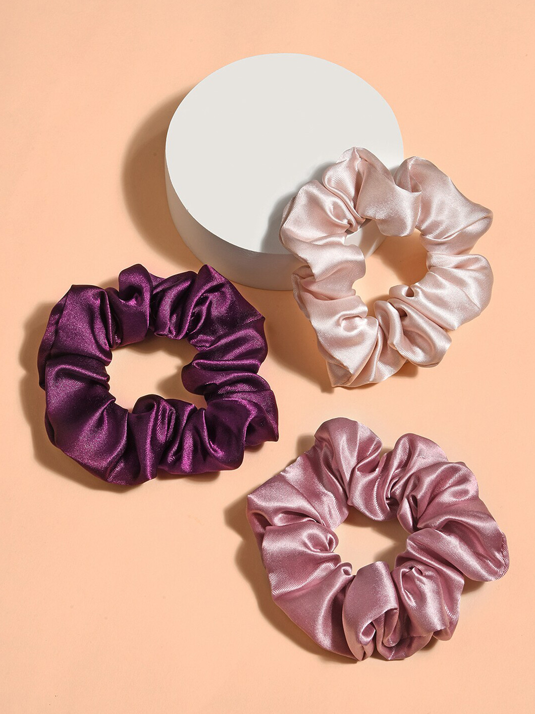 

ToniQ Women Set of 3 Ponytail Holders, Pink