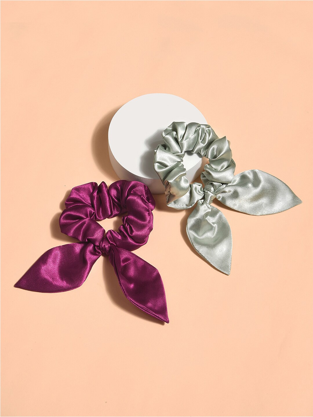 

ToniQ Women Set of 2 Ponytail Holders, Purple
