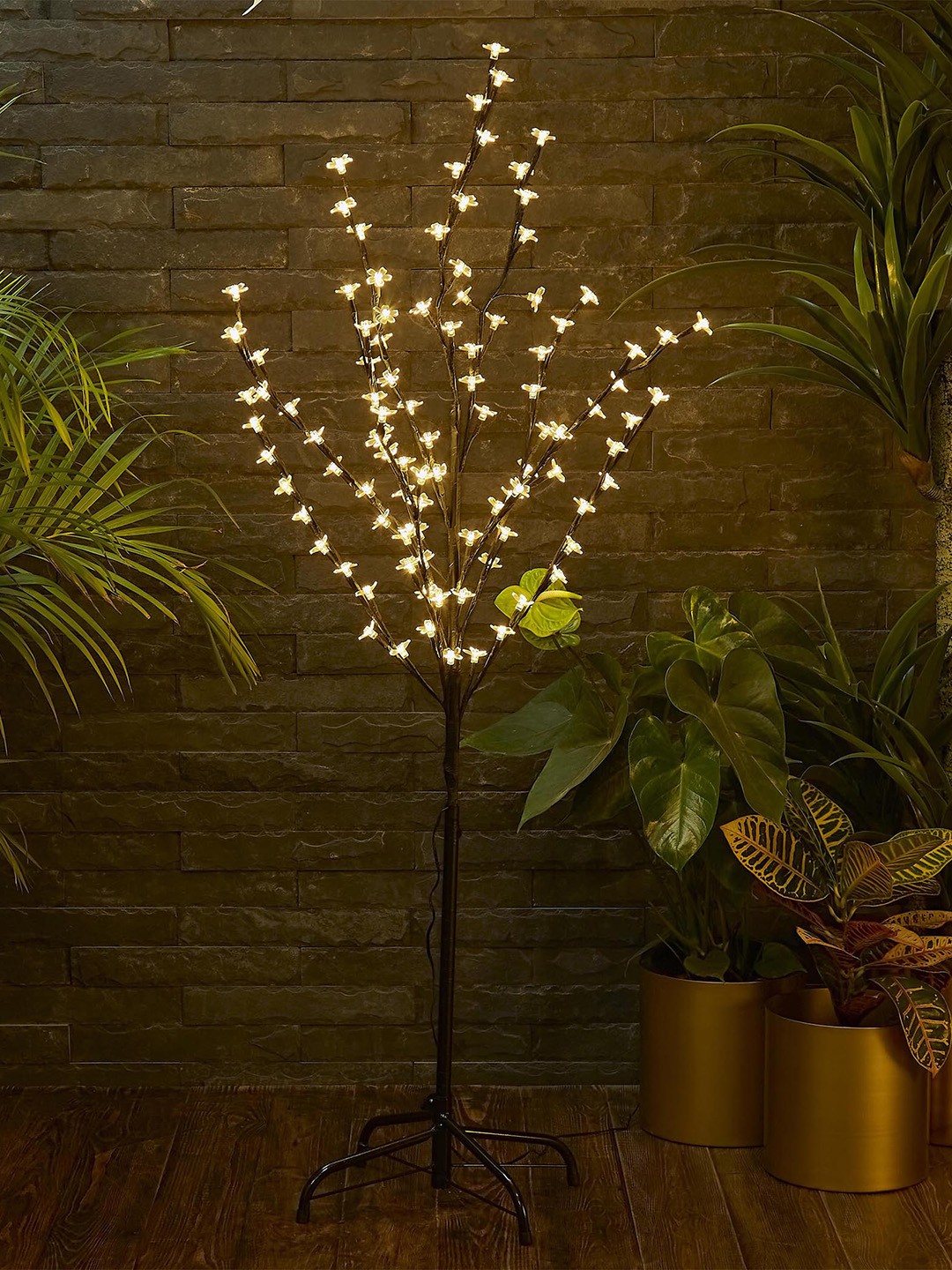 

Home Centre Solid 100 LED Crystal Blossom Tree String Light, Gold