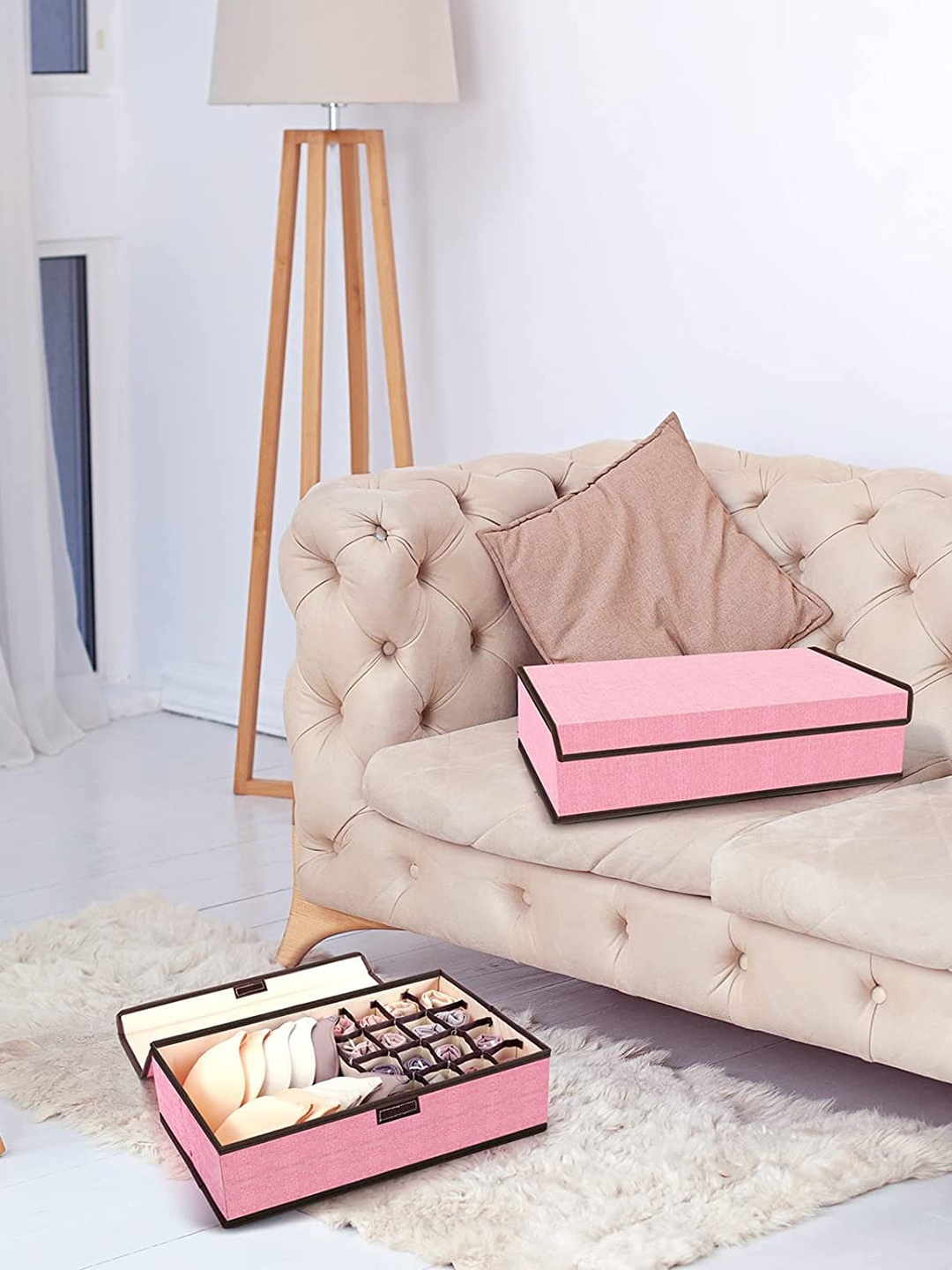 

HOUSE OF QUIRK Solid Drawer Organiser, Pink