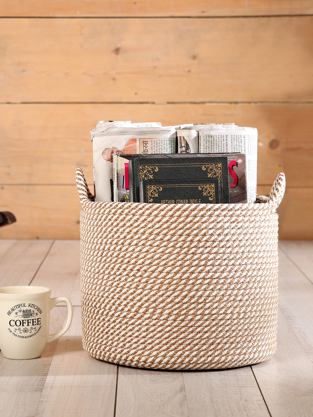 

Pano Solid Storage Basket, Beige