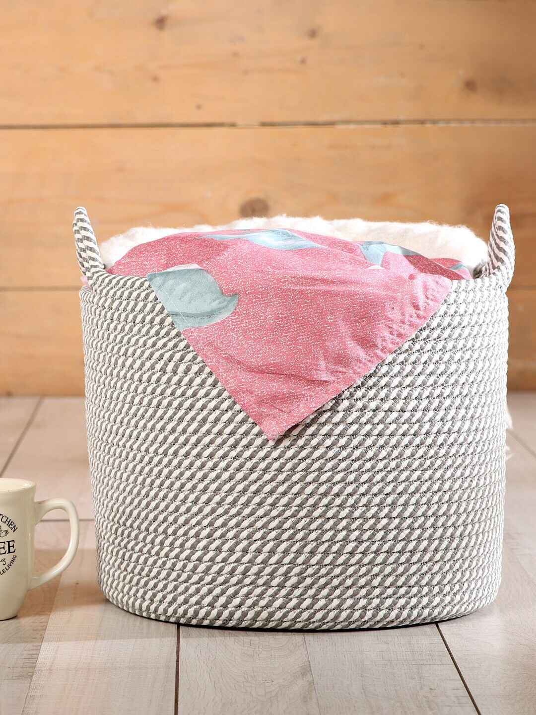 

Pano Grey Solid Basket Organisers